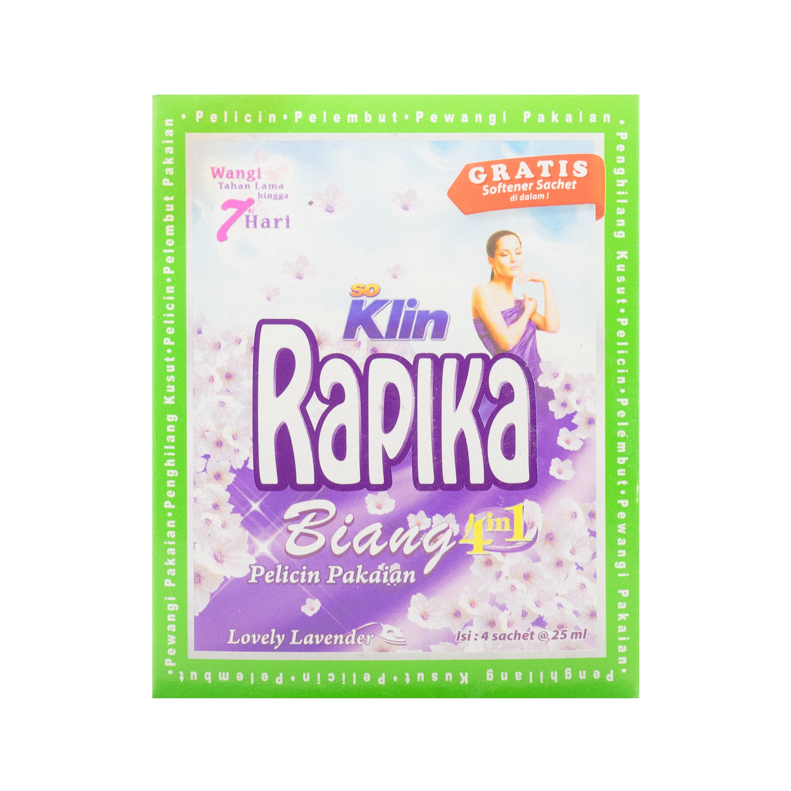 Rapika, Biang 5 in 1, Lovely Lavender, 25 ml X 4 sachets