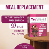TruDolly, TruShakes, Chocolate, 7-day Diet Support, 7 sachet x 25 g