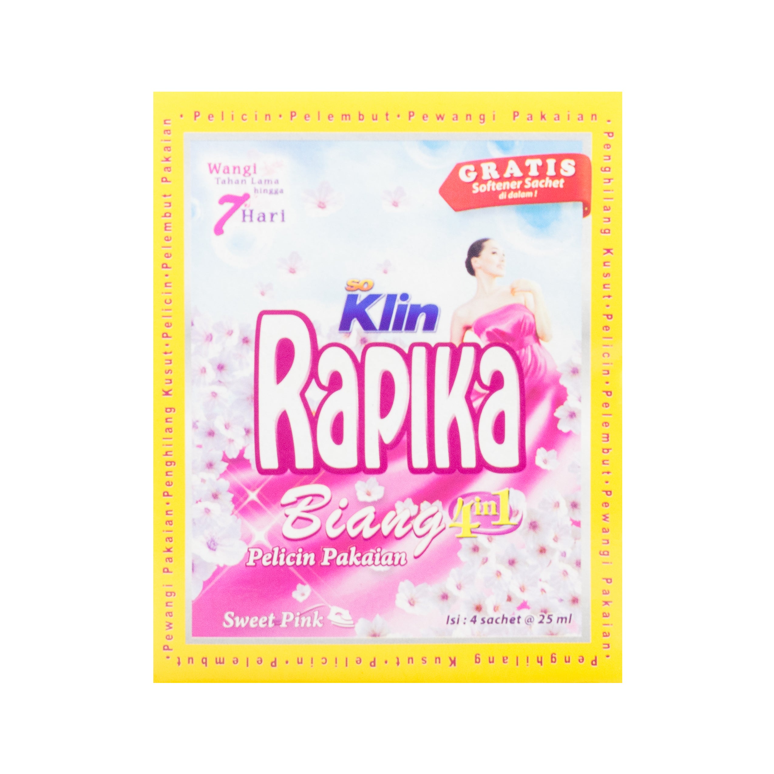 Rapika, Biang 5 in 1, Sweet Pink,  25 ml X 4 sachets