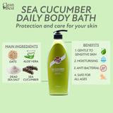 Clean Best Sea Cucumber Bath Mandian Gamat Aloevera 750ml