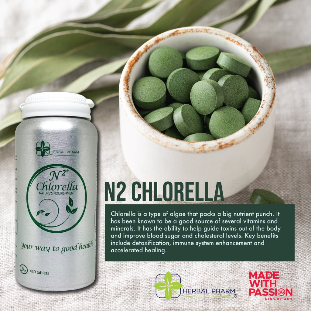Herbal Pharm, N2 Chlorella, 450 tablets Al Barakah Health & Beauty Mart