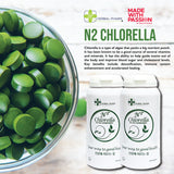 Herbal Pharm, N2 Chlorella, 450 tablets