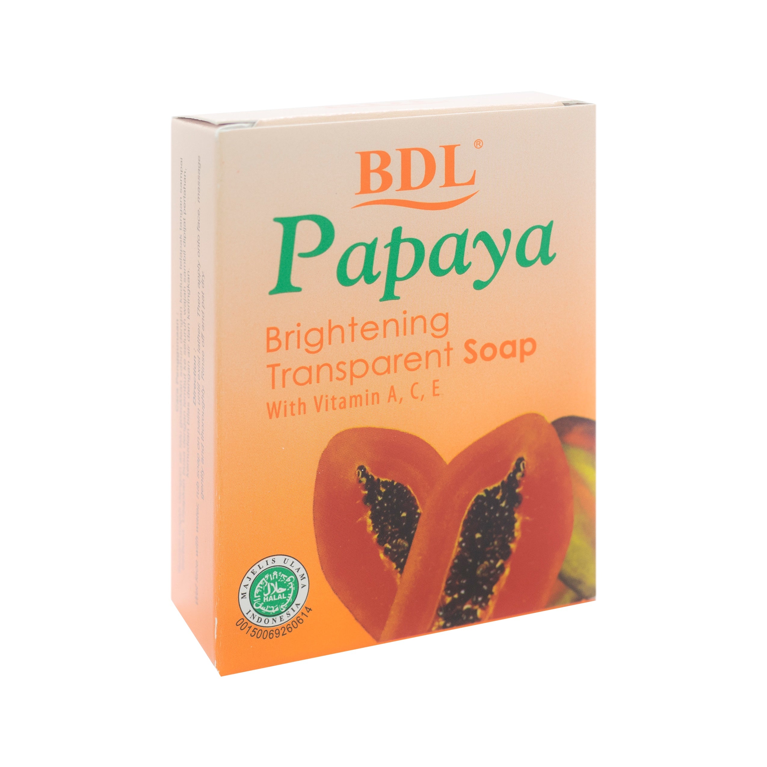 BDL, Papaya Transparent Soap, 90 gm