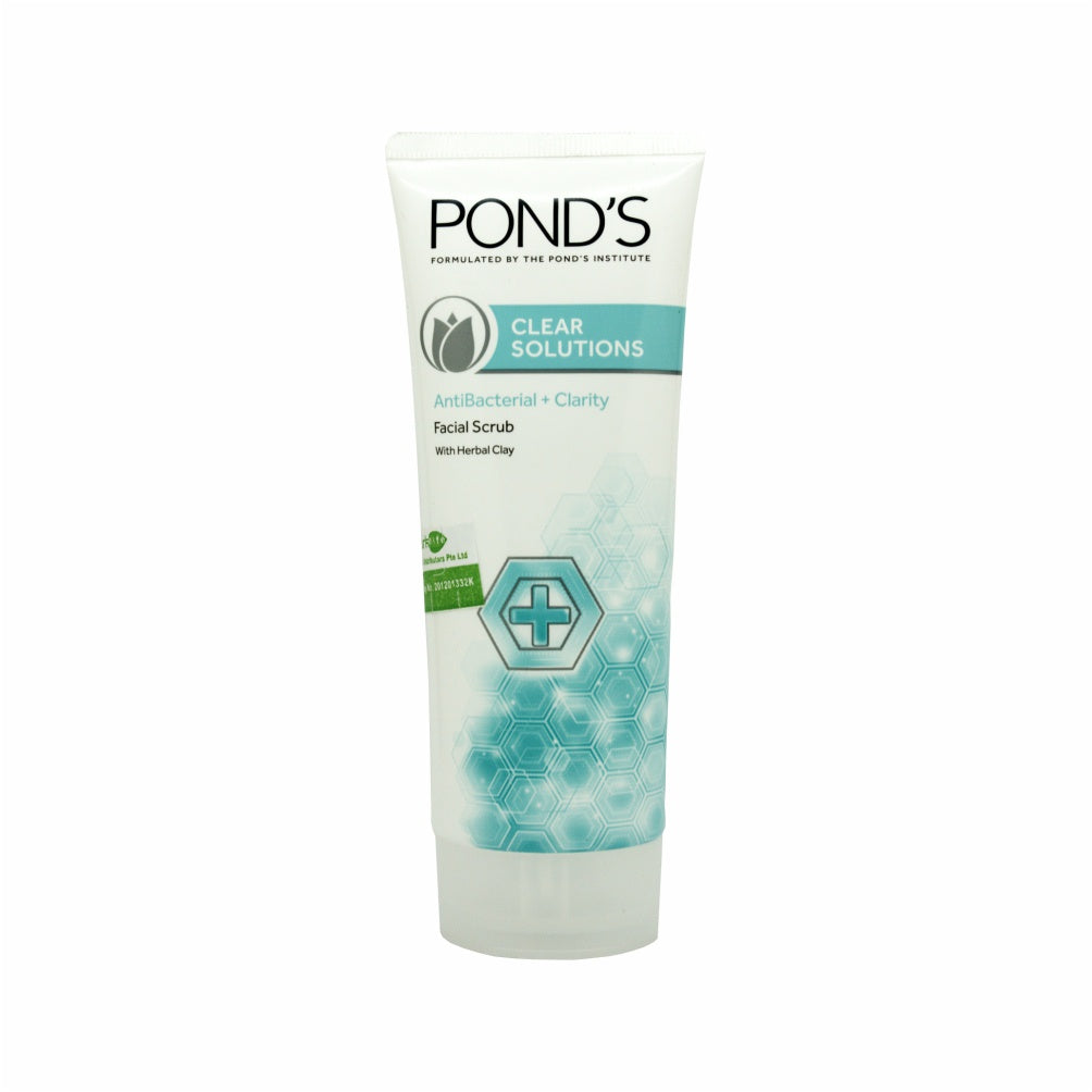 Pond's, Clear Solutions AntiBacterial + Oil Control Facial Scrub, 100 g