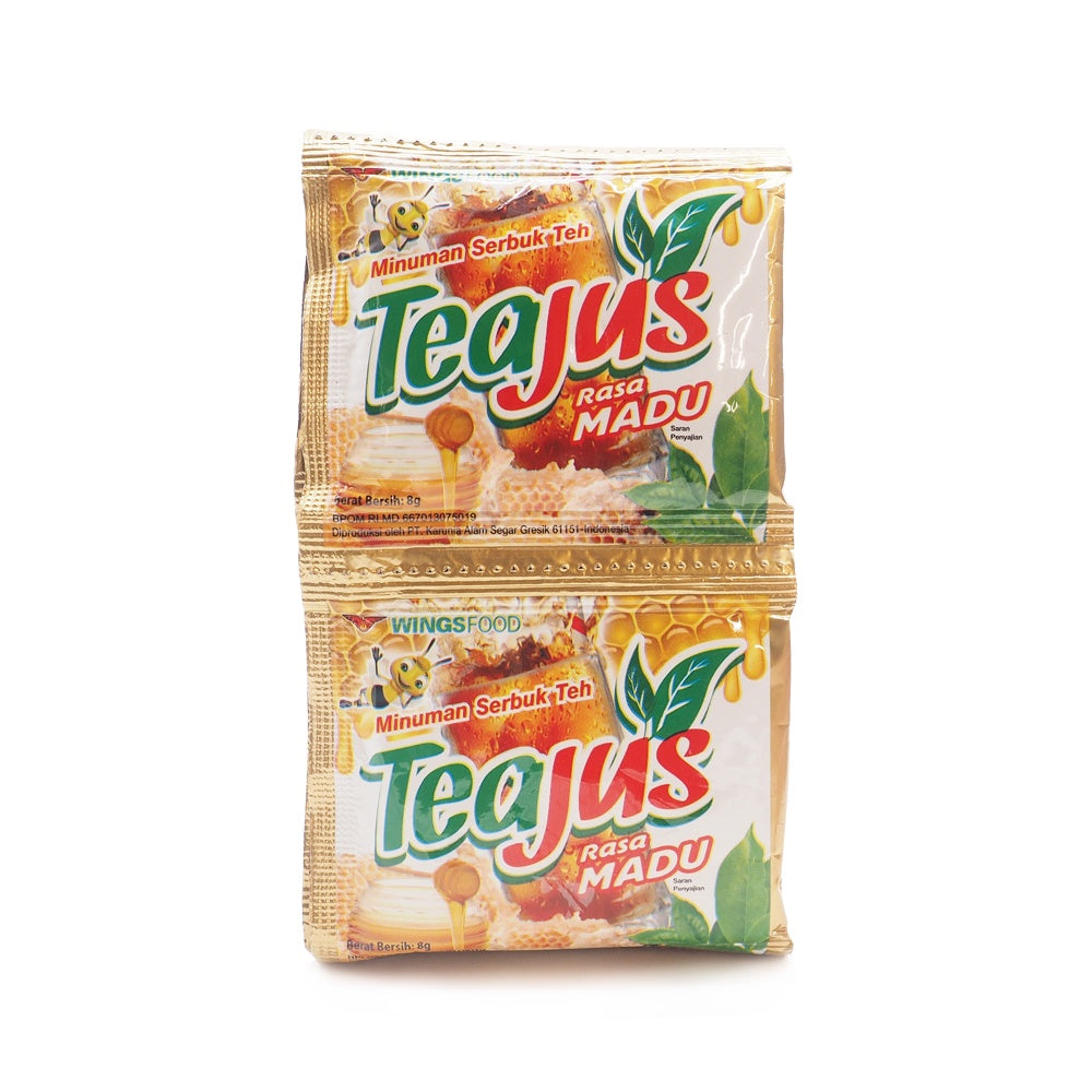 Wings Food, Tea Jus Rasa Madu, 8g X 10 sachet