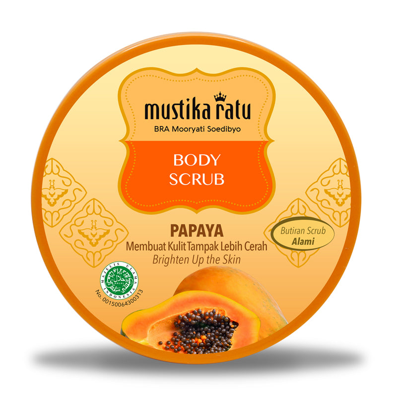 Mustika Ratu Papaya Body Scrub 200g Al Barakah Health And Beauty Mart