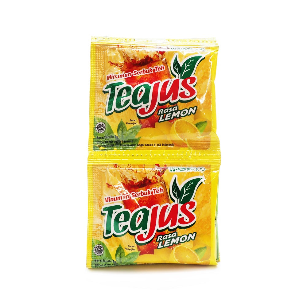 Wings Food, Tea Jus Rasa Lemon, 8g x 10 sachet