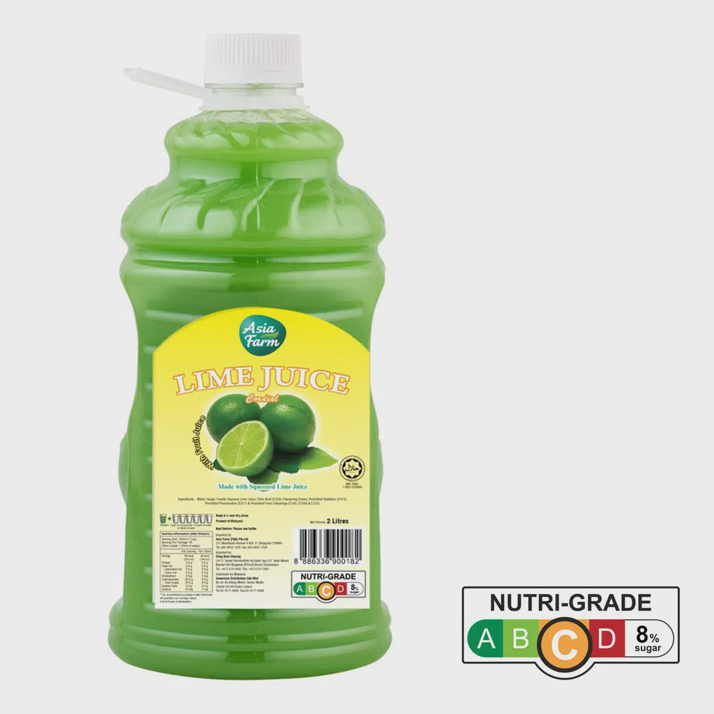 Asia Farm, Lime Juice Syrup, 2 Litres Al Barakah Health & Beauty Mart