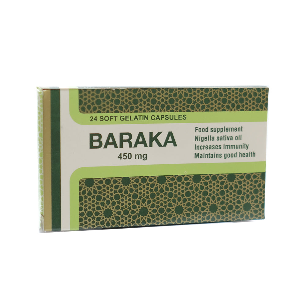 Pharco Pharmaceuticals Barakah Food Supplement 24 Soft Gelatin Capsules 450mg