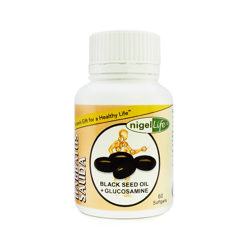 Nigel Life, Black Seed Oil Plus Glucosamine, 60 softgels