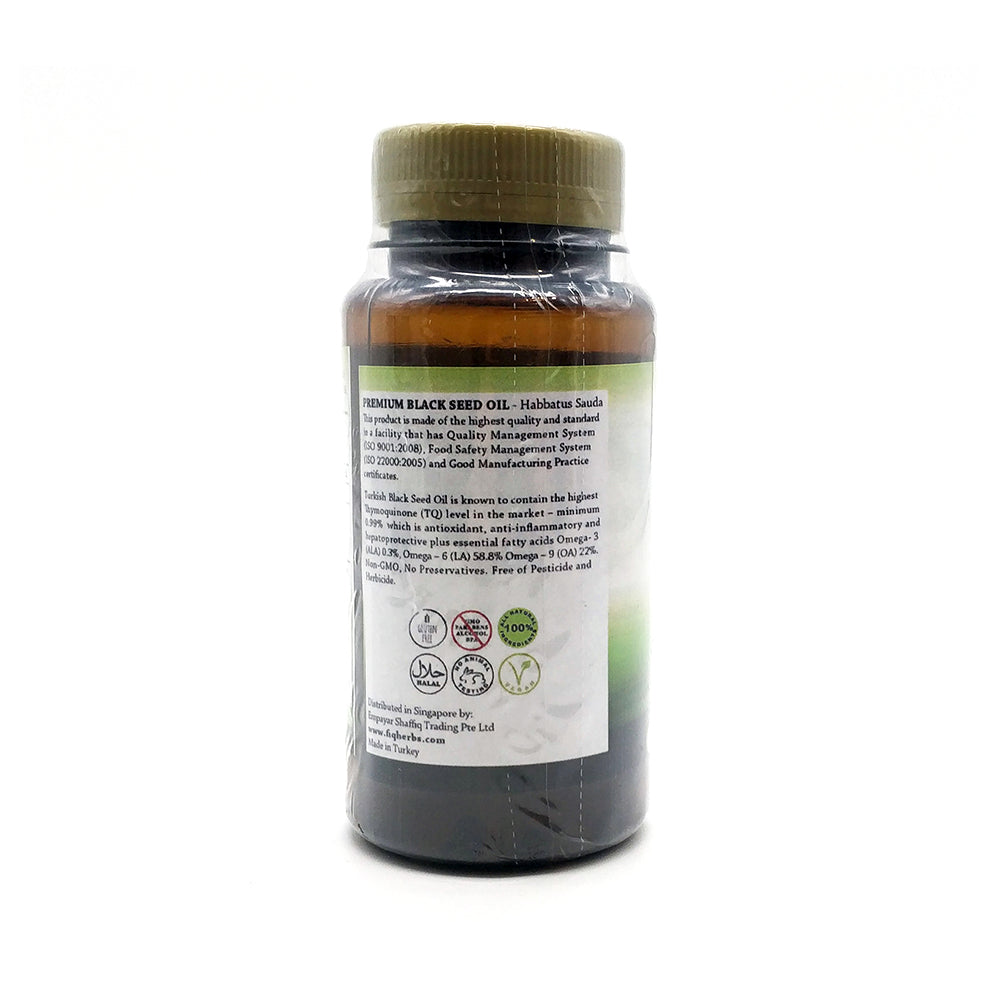 Fiq Herbs, Premium Black Seed Oil Olive & Honey, 60 capsules