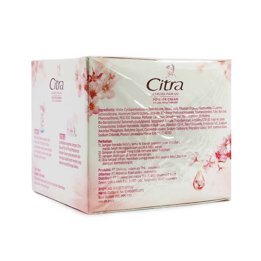 Citra, Sakura Fair UV Facial Moisturizer, 40 g