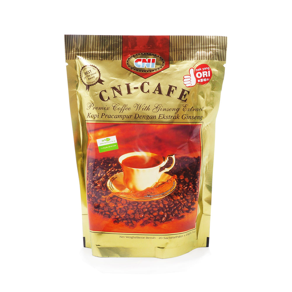 CNI, Premix Coffee, with Ginseng Extract, 20 sachets X 20 g