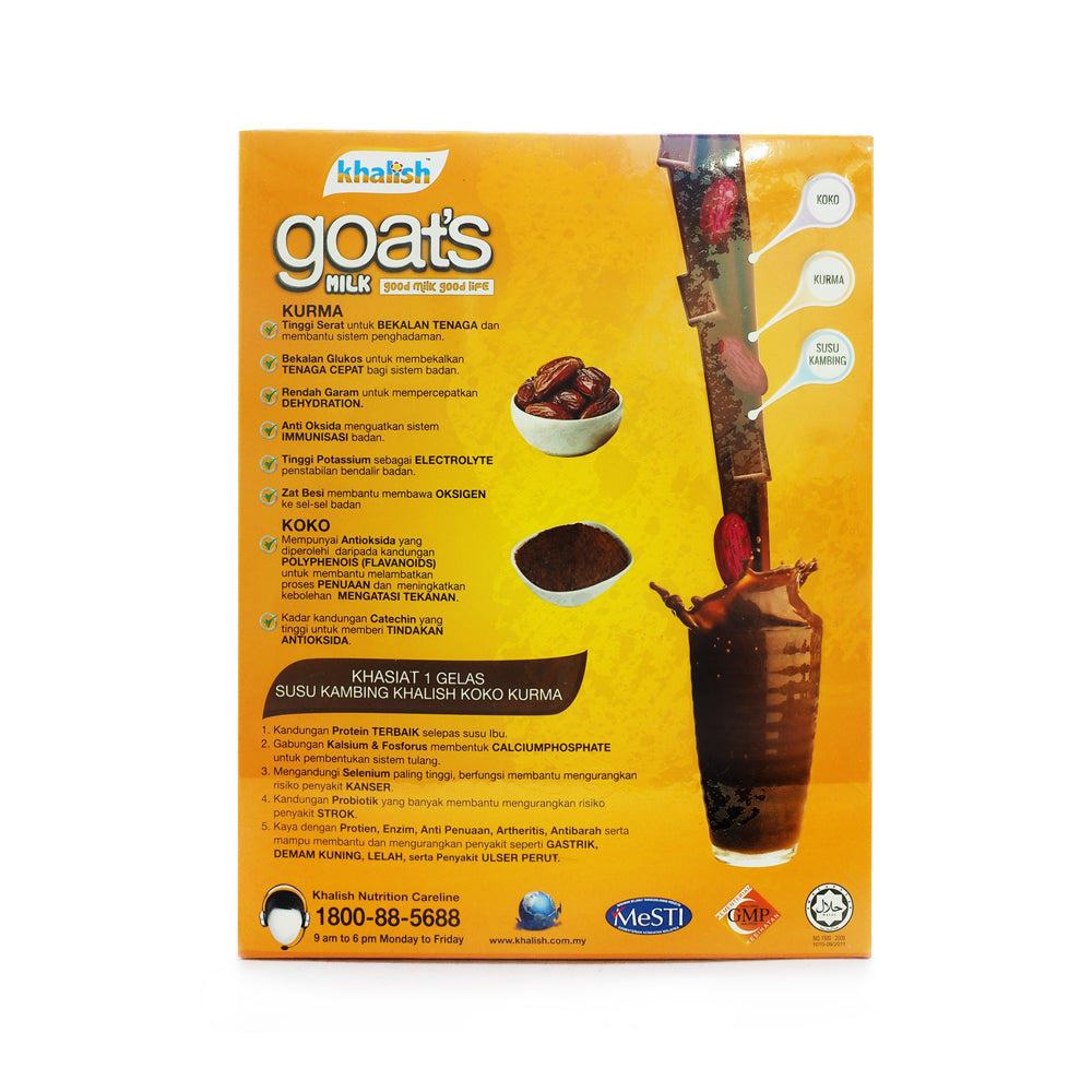 Khalish Goat's Milk, Dates Coklat, 500 gm
