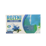 Rozenj, Herbal Lozenges, Mint with Menthol and Eucalyptus, 2 strips x 8 Lozenges