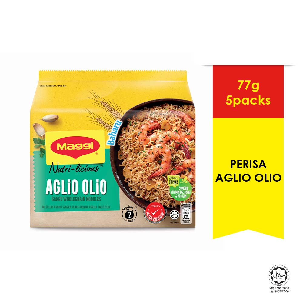 Maggi, Nutri Licious Aglio Olio, 5 x 77 g