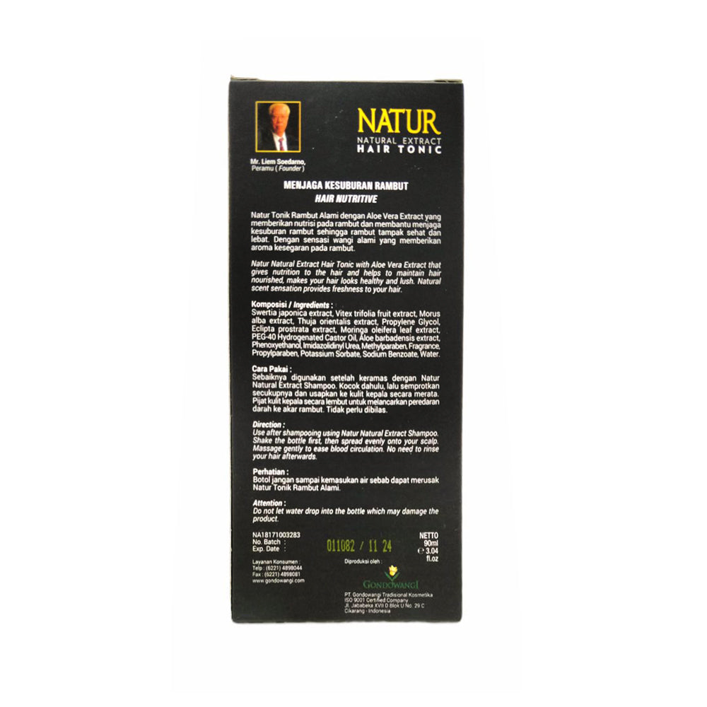 Natur, Hair Tonic Aloe Vera Extract, 90ml Al Barakah Health & Beauty Mart