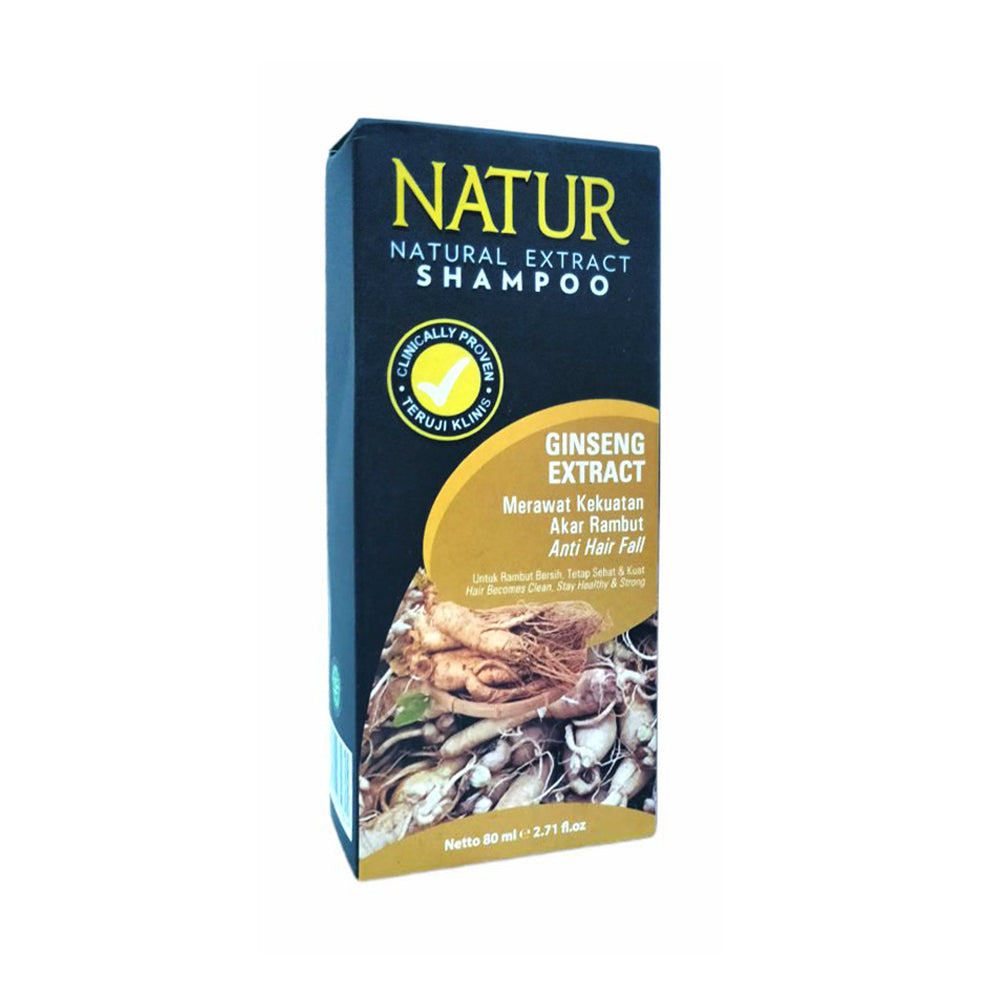 Natur, Shampoo Ginseng Extract, 80ml