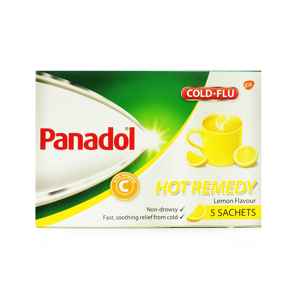 Panadol, Cold + Flu, Hot Remedy, 5 sachets