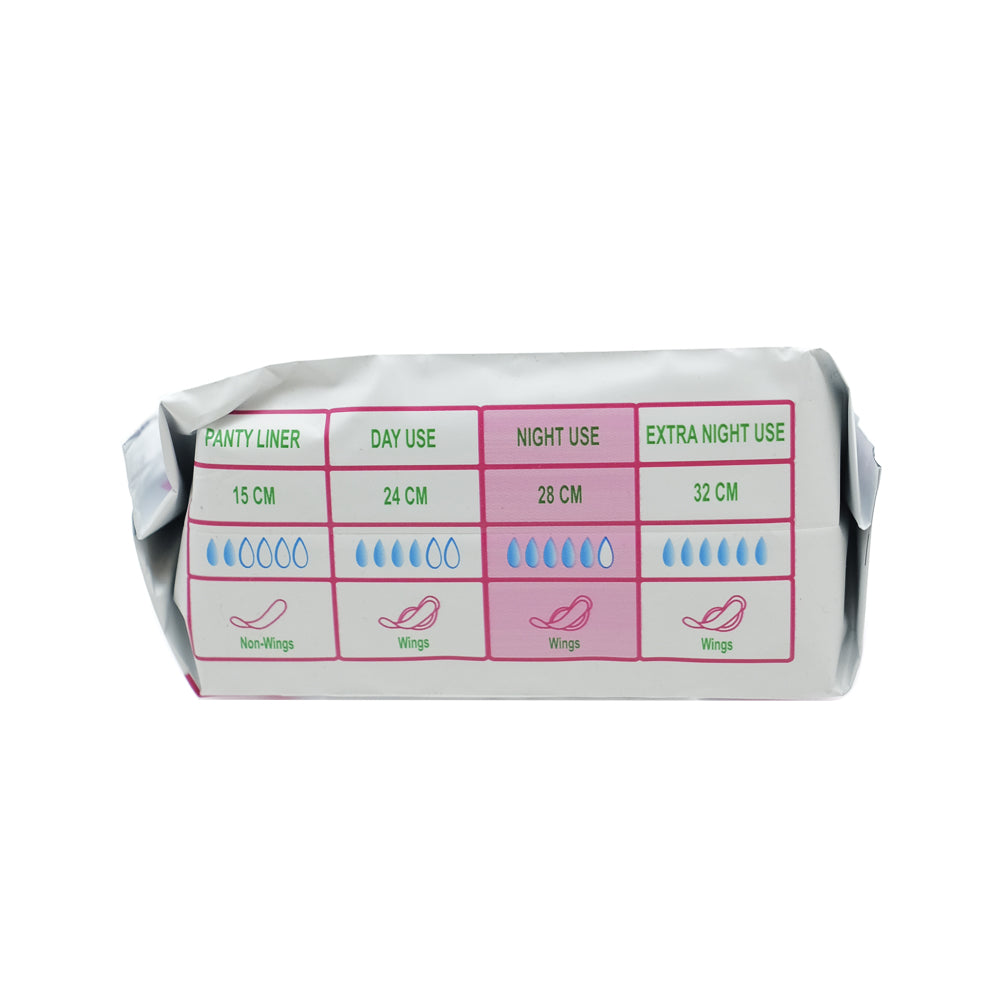 Sani, Pembalut Wanita Night, 28 cm X 8 pads