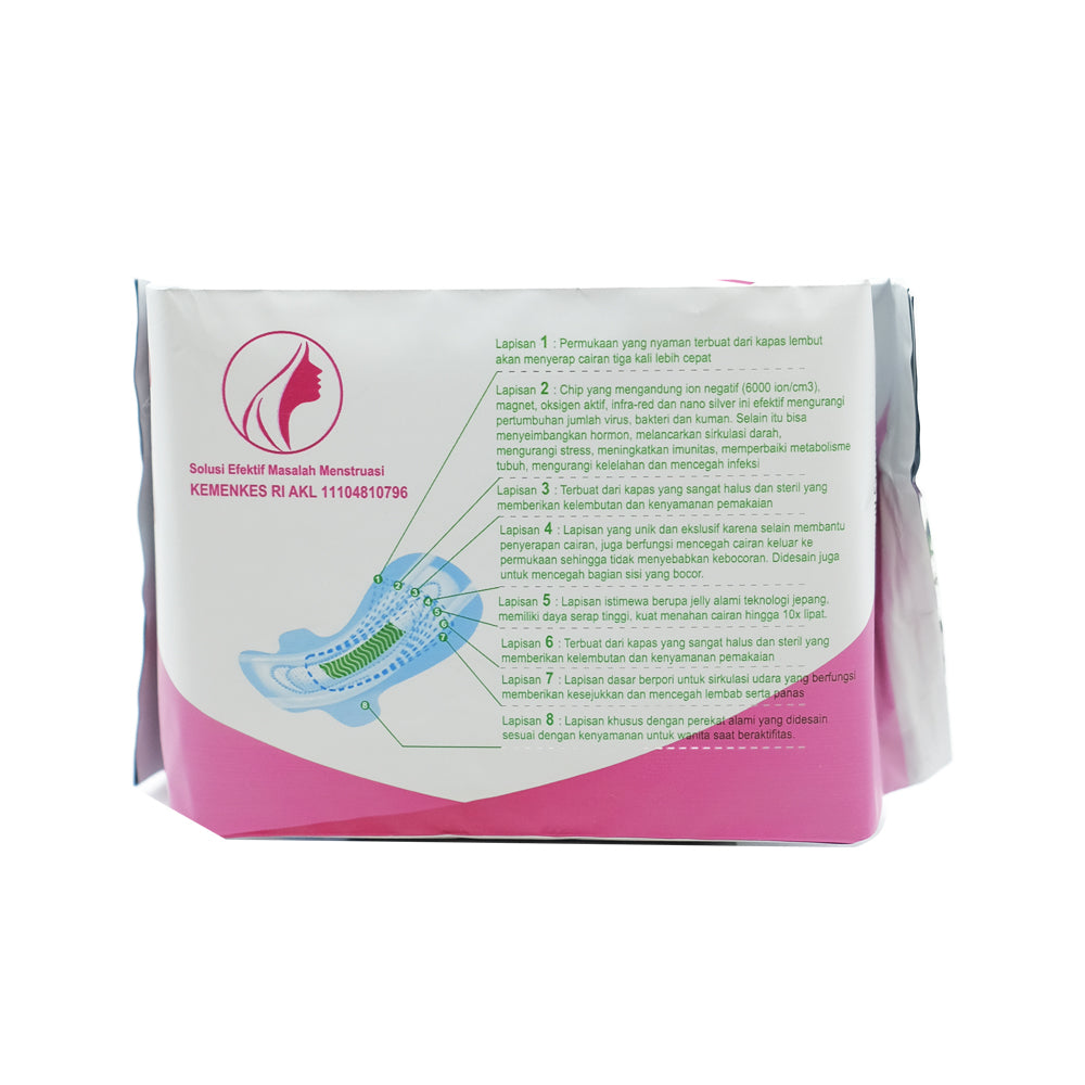 Sani, Pembalut Wanita Night, 28 cm X 8 pads