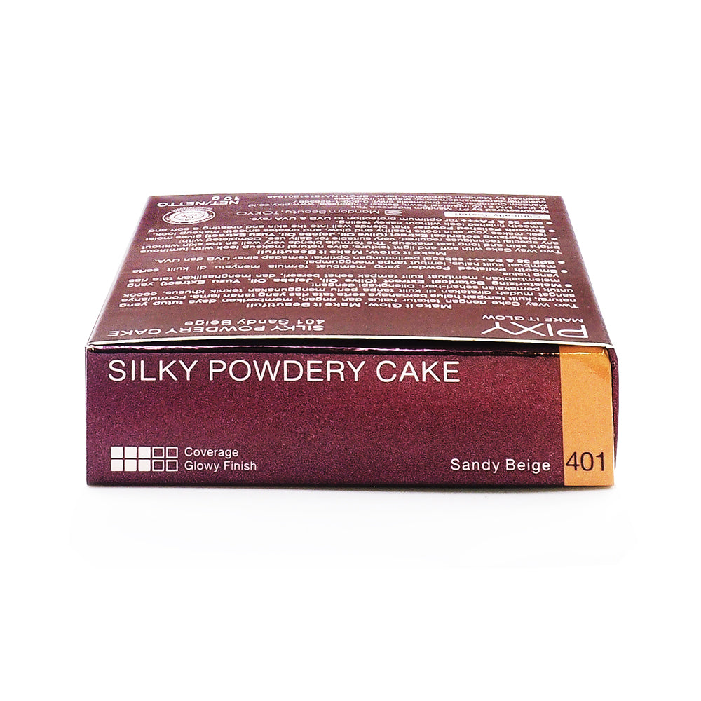 Pixy, Make It Glow, Silky Powdery, 401 Sandy Beige, 10 g