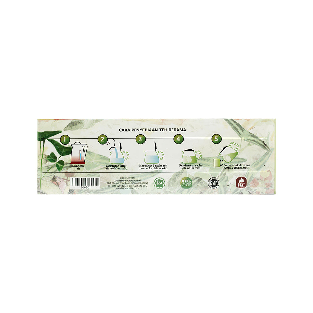Global Herbs, Teh Rerama Super Plus, 15 sachets X 2 g – Al Barakah ...