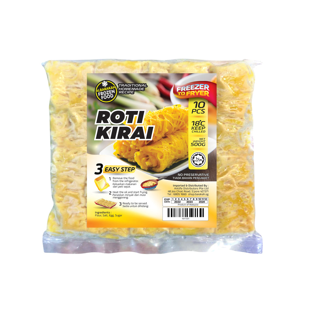 Baraka Roti Al Barakah Frozen, Roti Kirai, 10 pcs – Al Barakah Health & Beauty Mart