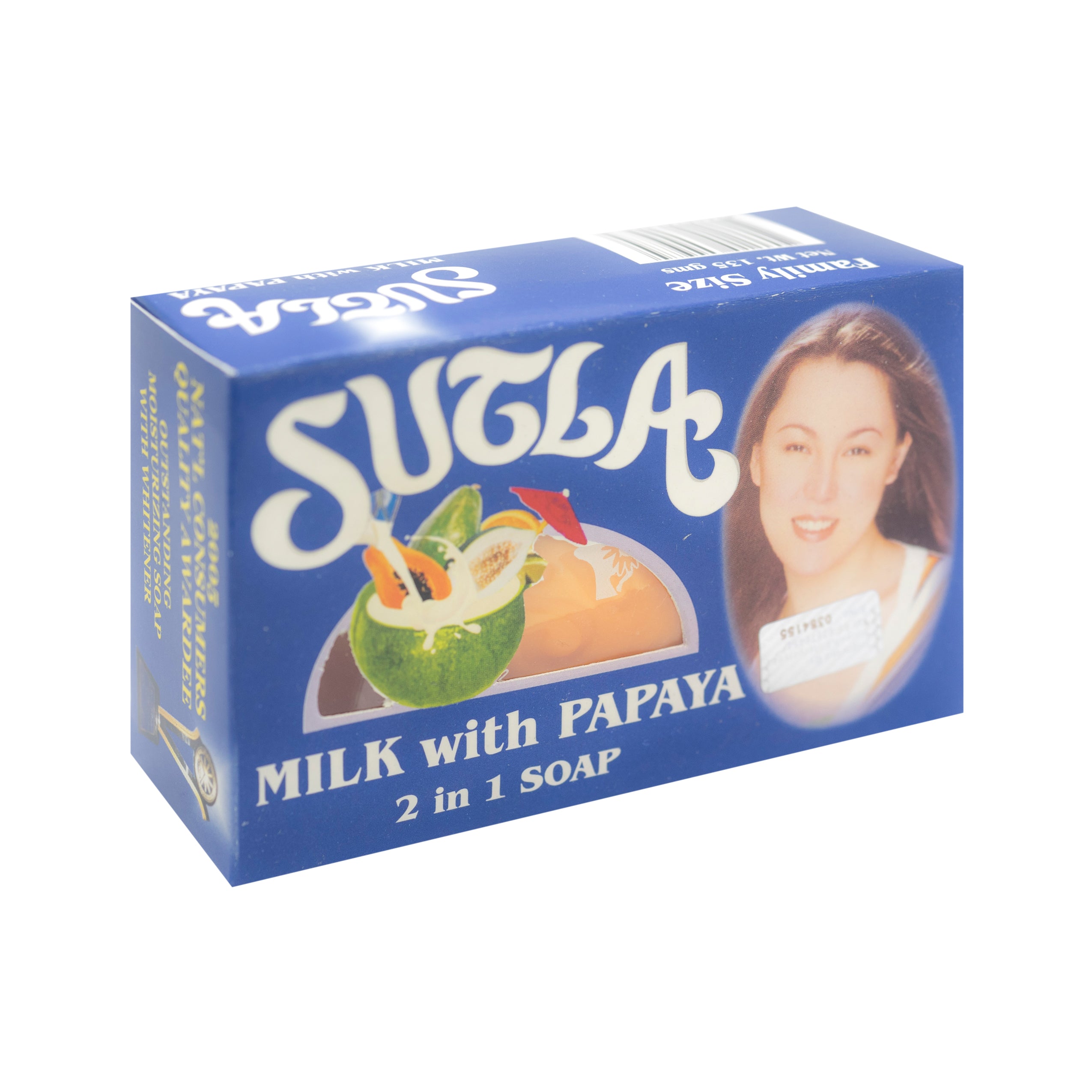 Sutla, Milk With Papaya, 2 in 1 Soap, 135g