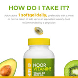 Noor Vitamins, Vitamin D, 60 softgels