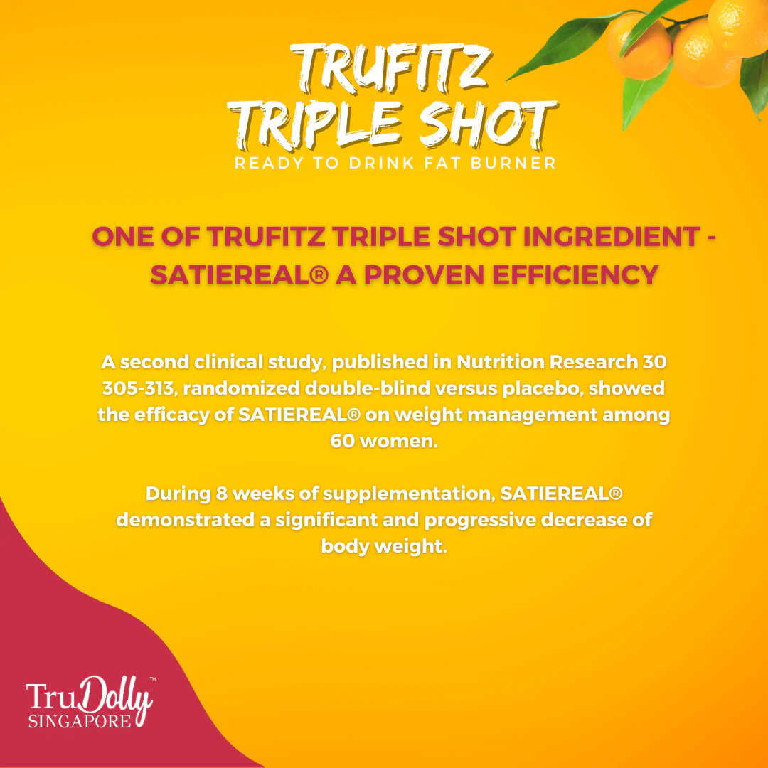 TruDolly, TruFitz, TRIPL3 SHOT, 7 sachets x 30 ml