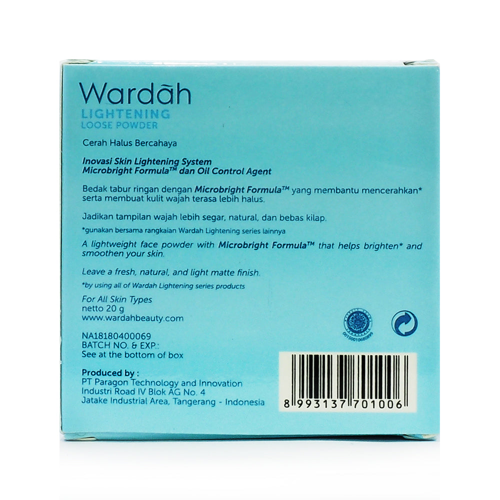 Wardah, Lightening Matte Powder, 01 Light Beige, 20 g