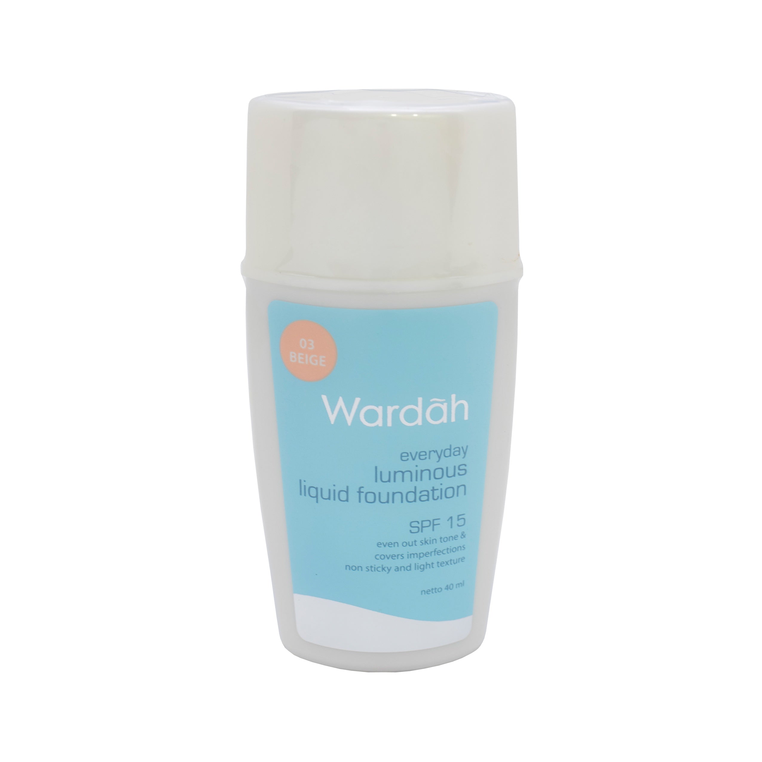 Wardah, Luminous Liquid Foundation SPF 15, 03 Beige, 35 ml โ Al