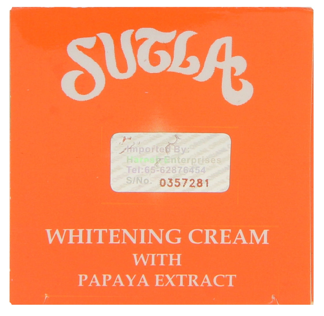 Sutla, Whitening Cream with Papaya Extract, 15gm [SFO]