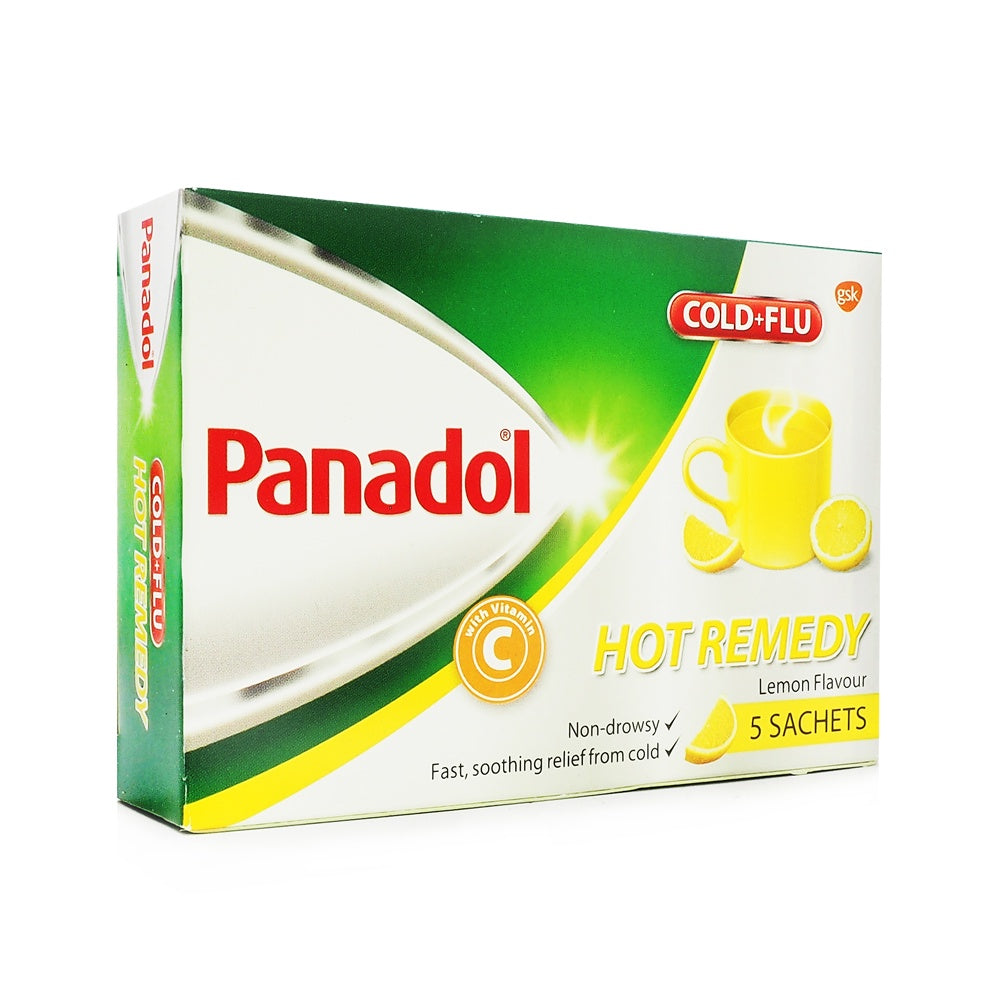 Panadol, Cold + Flu, Hot Remedy, 5 sachets