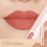 Wardah, Color Fit, All Day Lip Paint, 05 Stay Russet, 4.2 g