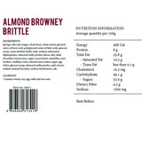 Melvados, Almond Browney Brittle, 100 g