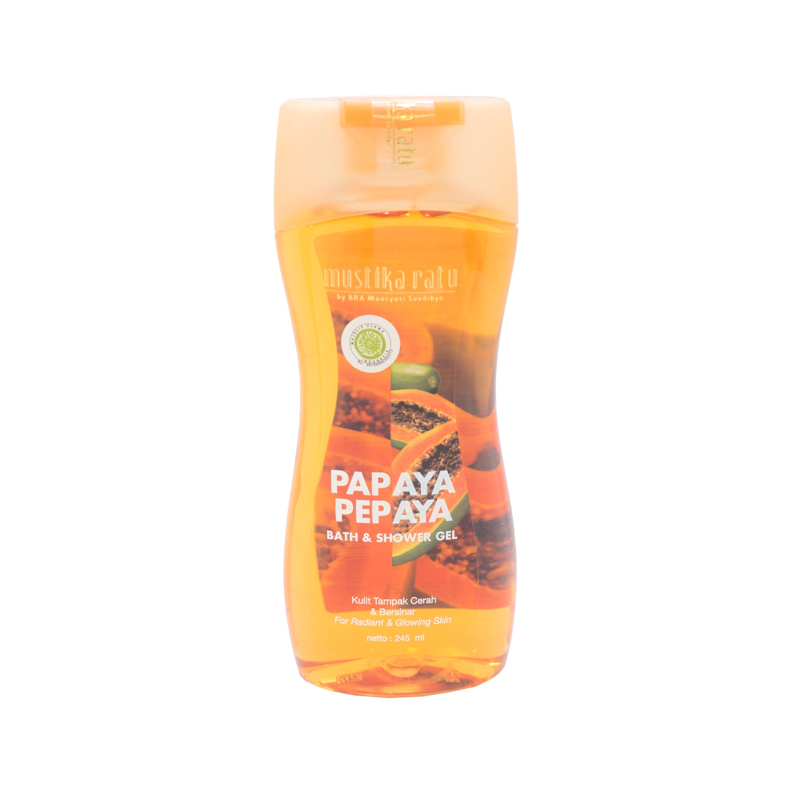 Mustika Ratu, Bath & Shower Gel, Papaya, 245 ml