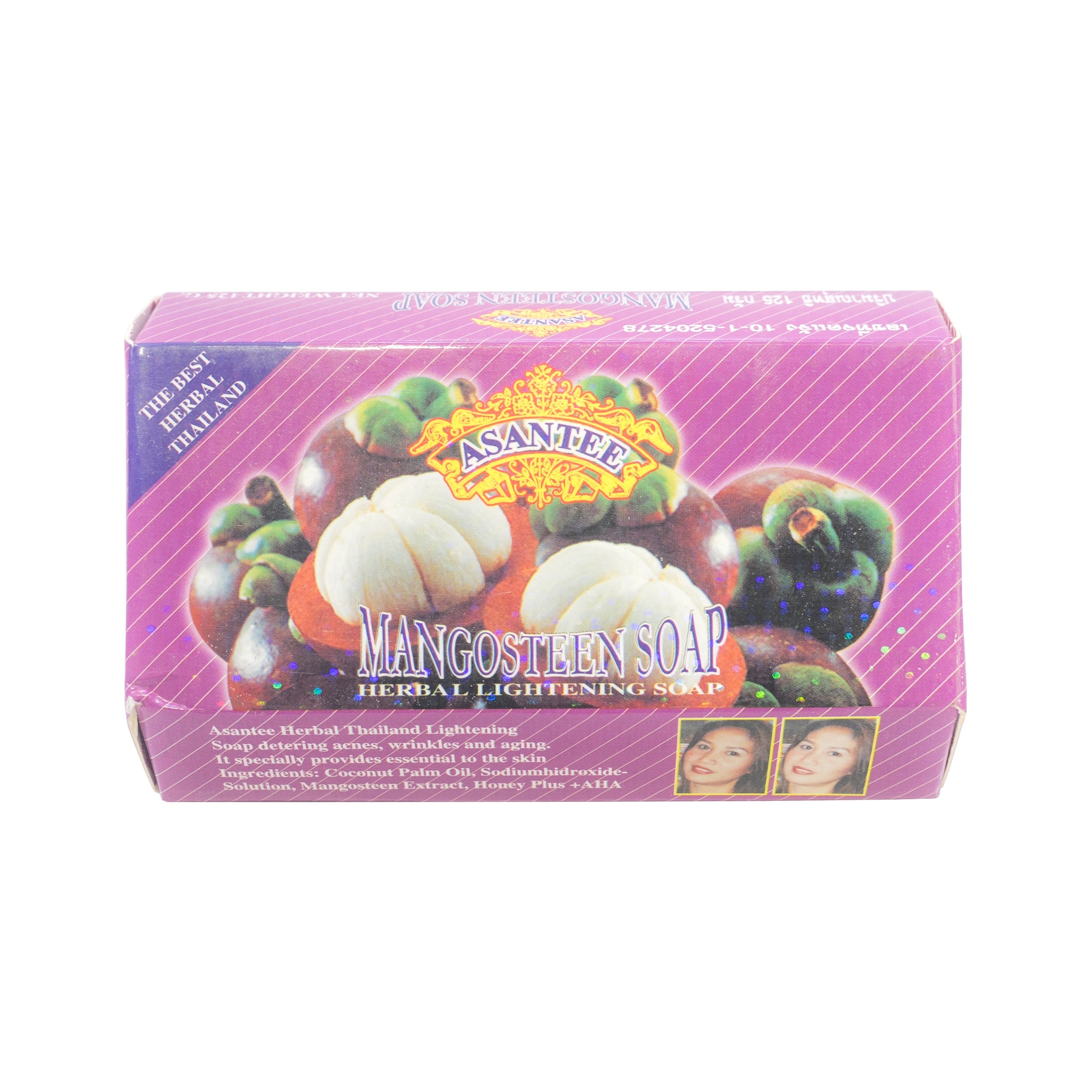 Asantee, Mangosteen Herbal Lightening Soap, 135 gm