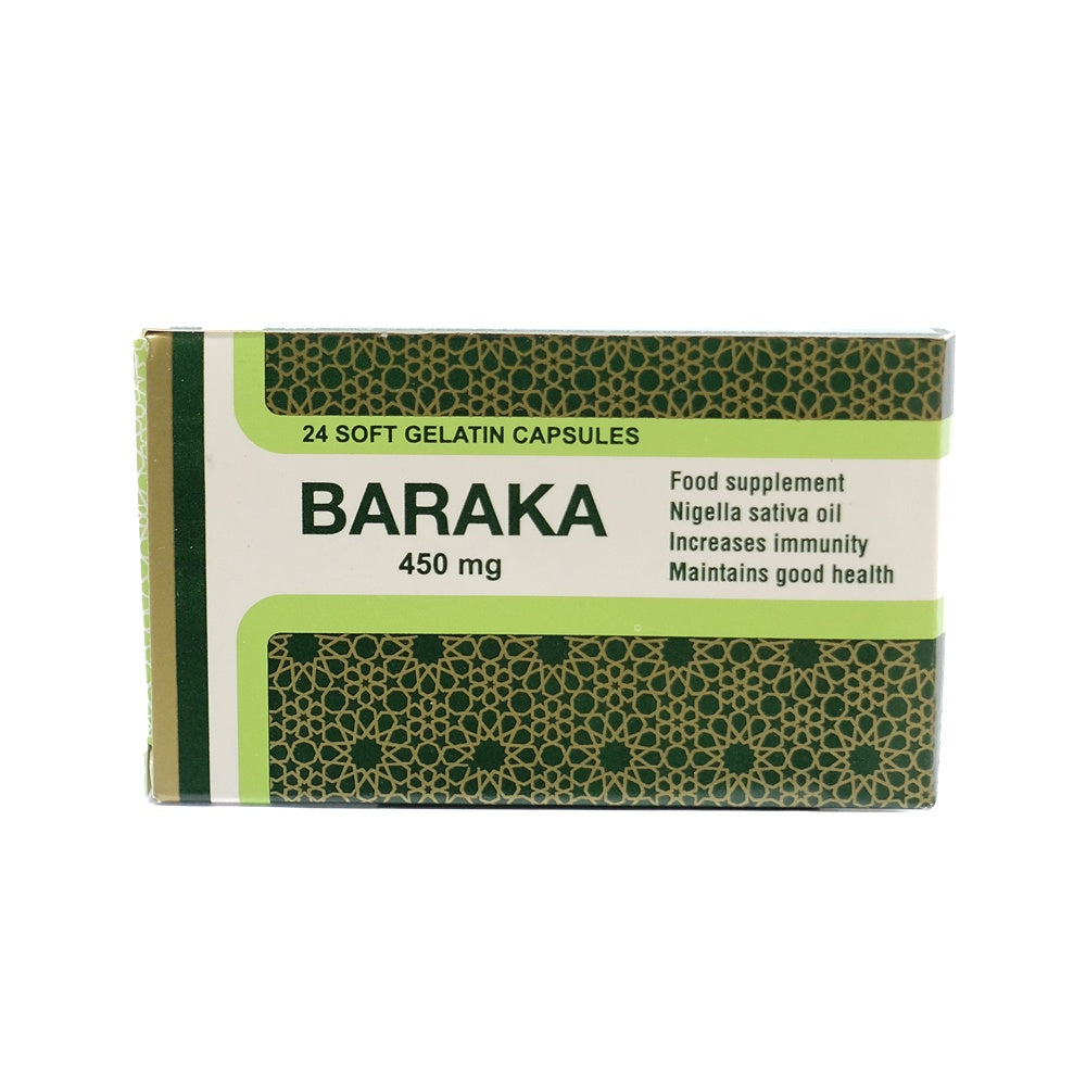 Pharco Pharmaceuticals Barakah Food Supplement 24 Soft Gelatin Capsules 450mg