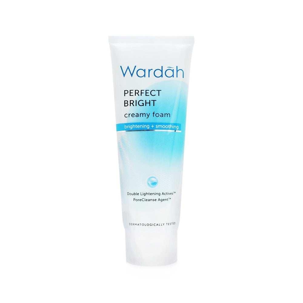 Wardah, Perfect Bright + Smooth Glow Creamy Foam, 100 Ml