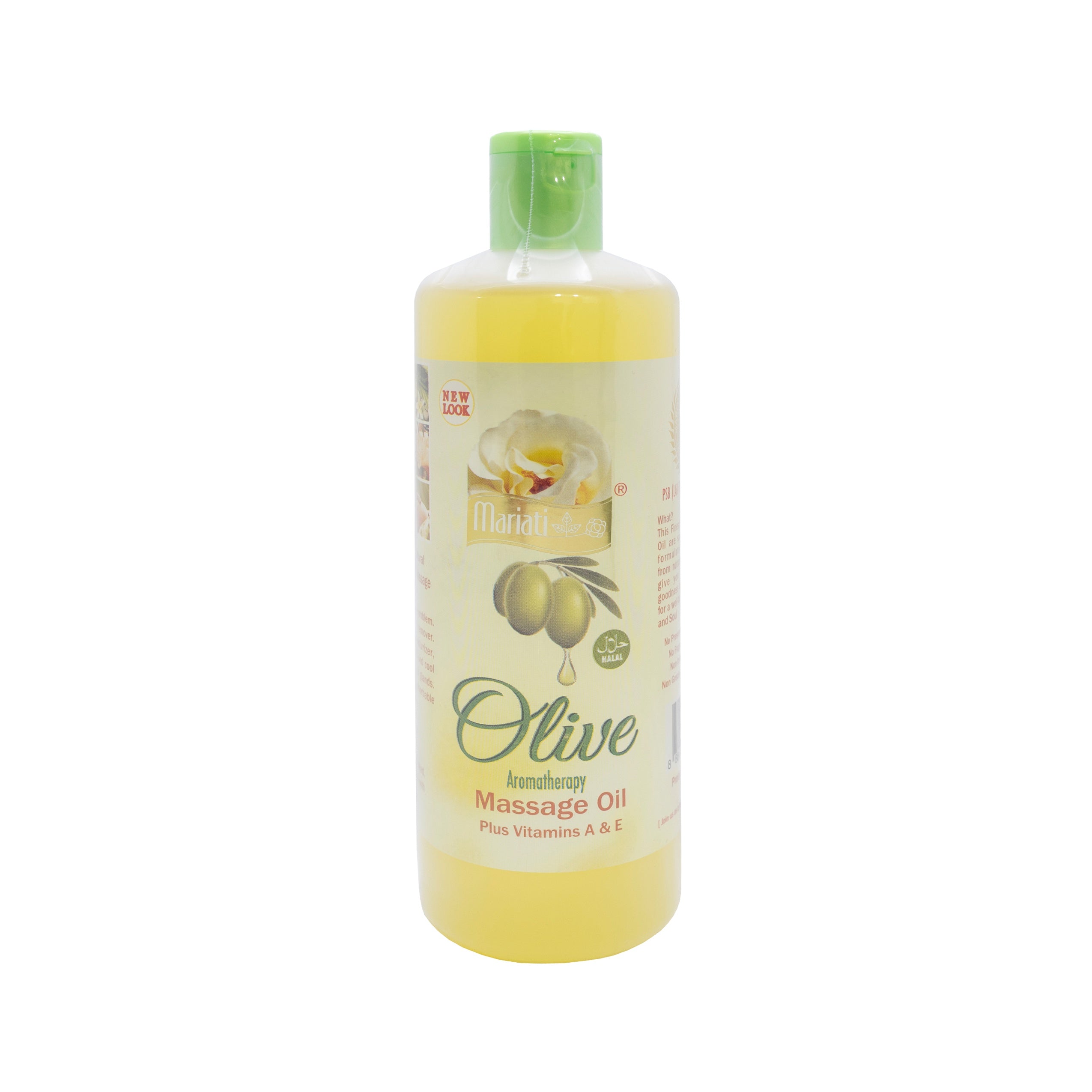 Mariati Aromatherapy Plus Vitamins A & E Olive Massage Oil 500ml