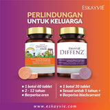 Eskayvie, Diffenz Junior Orange, 60 chew tablets