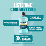 Listerine, Mouth Wash, Cool Mint, Zero Alcohol, 250 ml