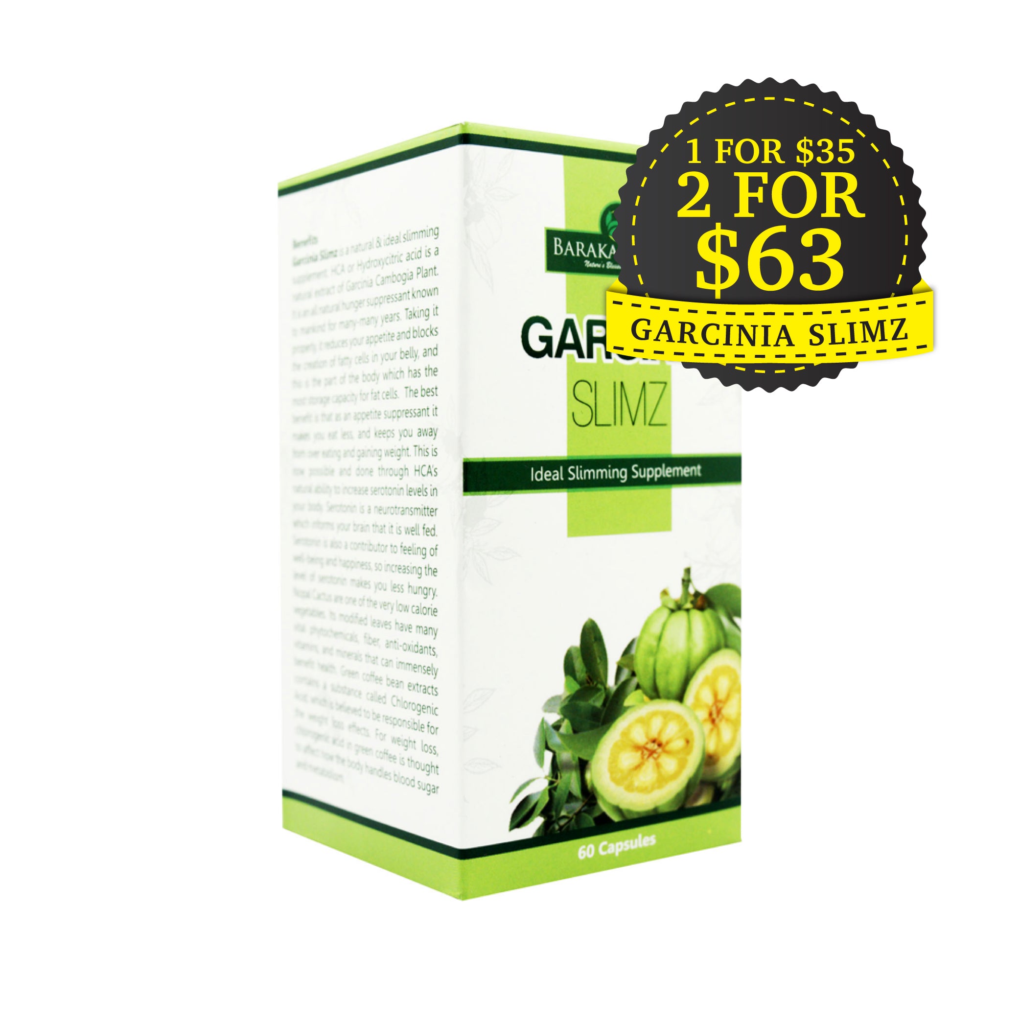 Barakah Herbs, Garcinia Slimz, 60 capsules